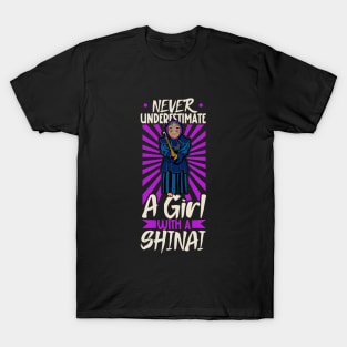 Never underestimate a girl with shinai - Kendo T-Shirt